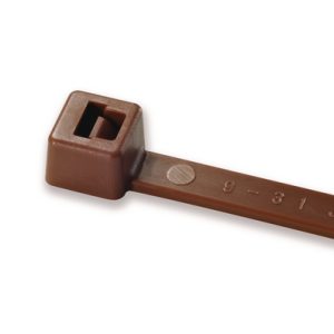 Cable tie inside serrated, 80x2.2mm, ?1.0-16.0mm, brown, 1000pcs.