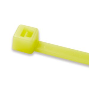Cable tie inside serrated, 80x2.2mm, ?1.0-16.0mm, yellow, 1000pcs.