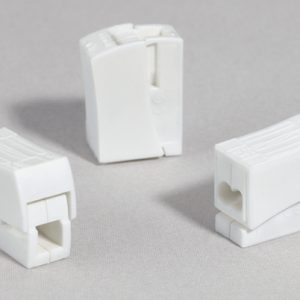 Push-in wire connector, 3 conductors, 0.5 mm? - 2.5mm?, white, 100pcs.