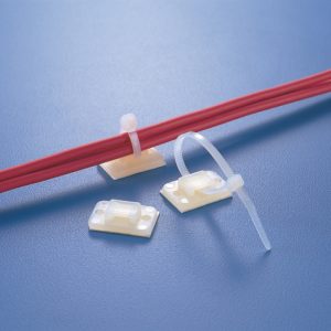Cable tie mount for screw fixation, Wmax=4.0mm, ⌀2.2 mm, black, 100pcs.