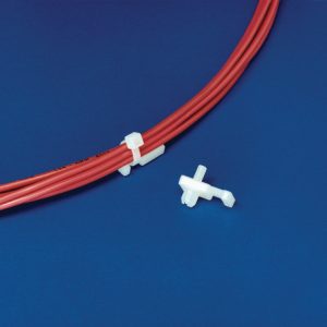 Cable tie mount for hole (round), Wmax=4.8mm, ?6.5 mm, black, 500pcs.