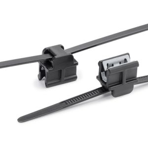 Fixing tie for edge, outside serrated, ?1.5-30mm, black, 500pcs.