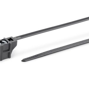 Fixing tie for edge, outside serrated, ⌀1.5-35.0mm, black, 1000pcs.