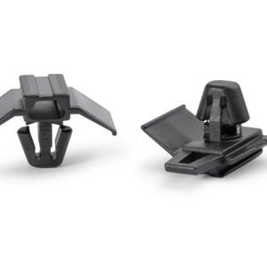 Connector clip for hole (round), black, 8000pcs.