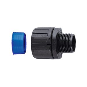 Fitting for corrugated tubing, nom?16mm, PG13.5, black, 10pcs.