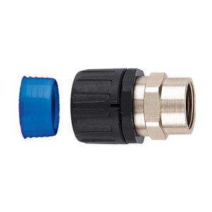 Fitting for corrugated tubing, nom?16mm, M16, black, 10pcs.