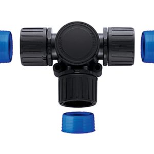 Fitting for corrugated tubing, nom?16mm, black, 5pcs.