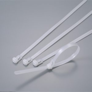 Releasable cable tie, 250x7.4mm, ?2.5-72mm, 147N, natural, 100pcs.