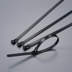Releasable cable tie, 250x7.4mm, ?2.5-72.0mm, 147N, black, 100pcs.