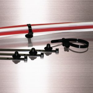 Fixing tie for hole (round), ⌀6.0-40.0mm, black, 100pcs.