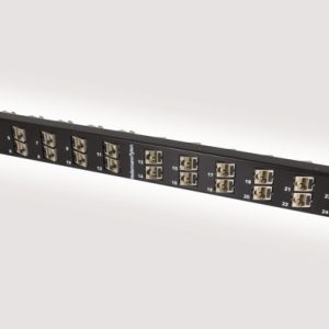Modular Angled 1U 24 Port Panel