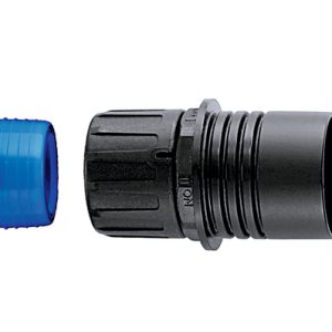 Fitting for corrugated tubing, nom?21mm, black, 5pcs.