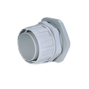 Fitting for spiral-reinforced conduits, nom?21mm, PG16, grey, 10pcs.