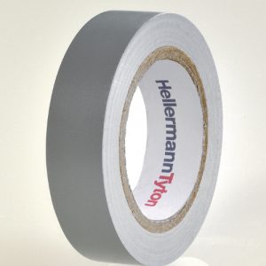 Electrical tape, L=10m, W=15mm, T=0.15mm, grey, 10 pcs.