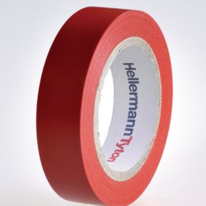 Electrical tape, L=10m, W=15mm, T=0.15mm, red, 10 pcs.
