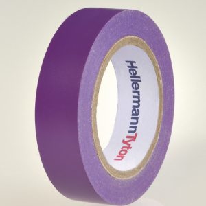 Electrical tape, L=10m, W=15mm, T=0.15mm, violet, 10 pcs.