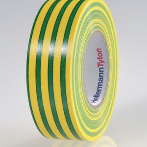 Electrical tape, L=25m, W=25mm, T=0.15mm, green-yellow, 1 pc.