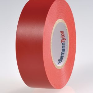 Electrical tape, L=25m, W=25mm, T=0.15mm, red, 1 pc.
