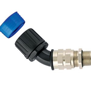 Fitting for corrugated tubing, nom⌀16mm, M20, 45⌀, black, 10pcs.