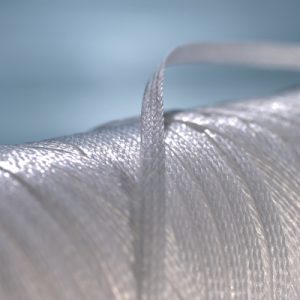 Lacing tape, Flat, braided, 66N, -55 ?C to +232 ?C, natural, L=1000m