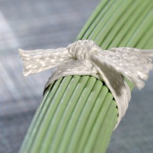 Lacing tape, Flat, braided, 270N, -55 ?C to +427 ?C, natural, L=250m