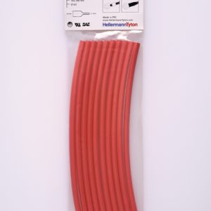 Heat Shrinkable Tubing 3:1 red in blister bags 6/2
