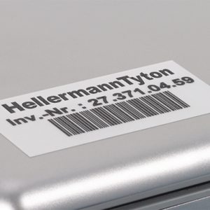 Label, silver, laser print, 12.70x25.40mm, 5000pcs.