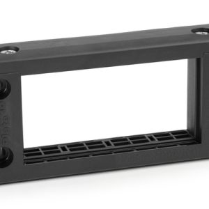 Cable entry system, Frame, 61x116.5x21.00mm, 8 holes, ?3 - 33mm, black, 10pcs.