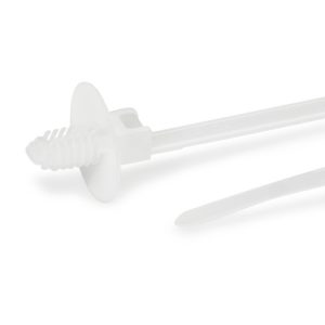 Fixing tie for hole (round), inside serrated, ⌀1.5-31.0mm, natural, 500pcs.