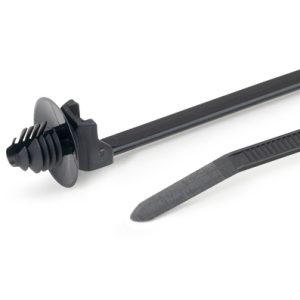 Fixing tie for hole (round), outside serrated, ⌀1.6-32.0mm, black, 1500pcs.