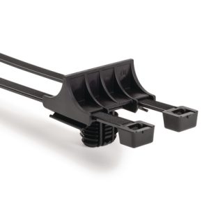 Fixing tie, inside serrated, ?5.0-105.0mm, black, 500pcs.