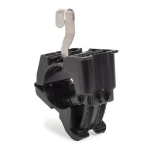 Cable clip with pipe/tube holder, Dmin=19.3mm, Dmax=36.1mm