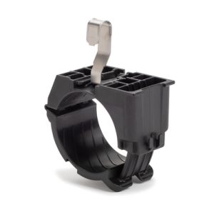Cable clip with pipe/tube holder, Dmin=36.1mm, Dmax=50.8mm