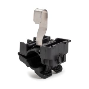 Cable clip with pipe/tube holder, Dmin=12.7mm, Dmax=19.6mm