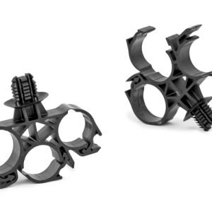 Cable clip for hole (oval), T=0.6-6.5mm, ?6.2 x 12.2 mm/6.5 x 12.5 mm, Dmin=18.0mm, Dmax=22.0mm