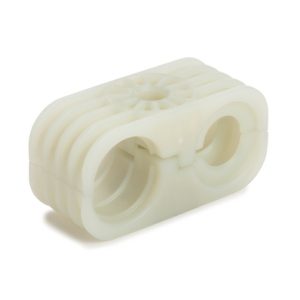 Cable tie mount with pipe/tube holder, ?8.2 mm, natural, 600pcs.