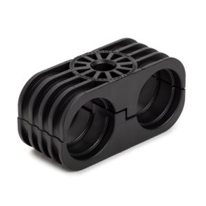 Cable tie mount with pipe/tube holder, ?8.2 mm, black, 500pcs.