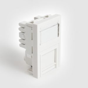 CAT6 Unshielded LJ6C 38.5x25mm Module - White