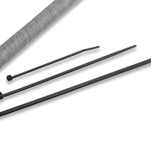 Cable tie inside serrated, 100x2.5mm, ⌀5.0-22mm, black, 100pcs.