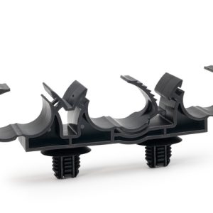 Cable clip for cable bundles/for hole (oval), T=0.6 - 5.0mm, ?6.2 x 12.2 mm/6.5 x 12.5 mm, Dmin=12.2mm, Dmax=18.2mm