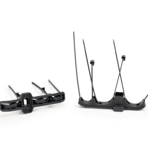 Fixing tie for cable bundles/for stud, outside serrated, ?8.0-26.0mm, black, 150pcs.