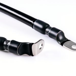 Heat shrinkable tubing 4:1 (11,0/2,4 mm), adhesive lined, transparent / black, 1.2 m