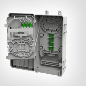 MDU S2 XL with 4 x LC QD APC Adaptors and 2 x 1:8 Splitter
