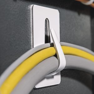 Cable clip for adhesive use, Dmax=10.0mm