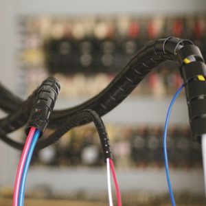 Slit cable cover, Dmax=21mm, -40 ?C to +85 ?C, black, 25m