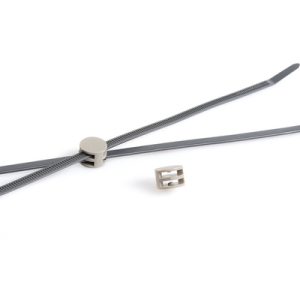 Fixing tie for cable bundles, inside serrated, ?2.0-47.0mm, grey, 500pcs.