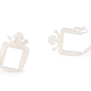 Corrugated tube clip for hole (round), nom⌀18.0mm, natural, 500pcs.