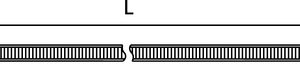 Cable tie inside serrated, yellow, 100pcs.