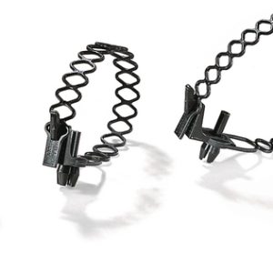 Fixing tie for hole (round), not serrated, ?42.0mm, black, 500pcs.