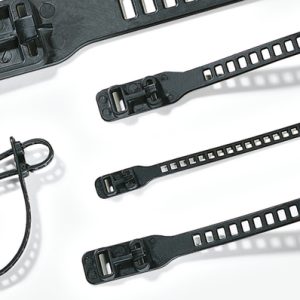 Releasable cable tie, 580x28.0mm, ?150mm, 360N, black, 1pc.